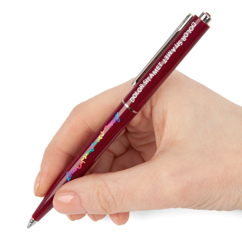Ручка шариковая Senator Point ver.2, бордовая / Миниатюра WWW (1000)