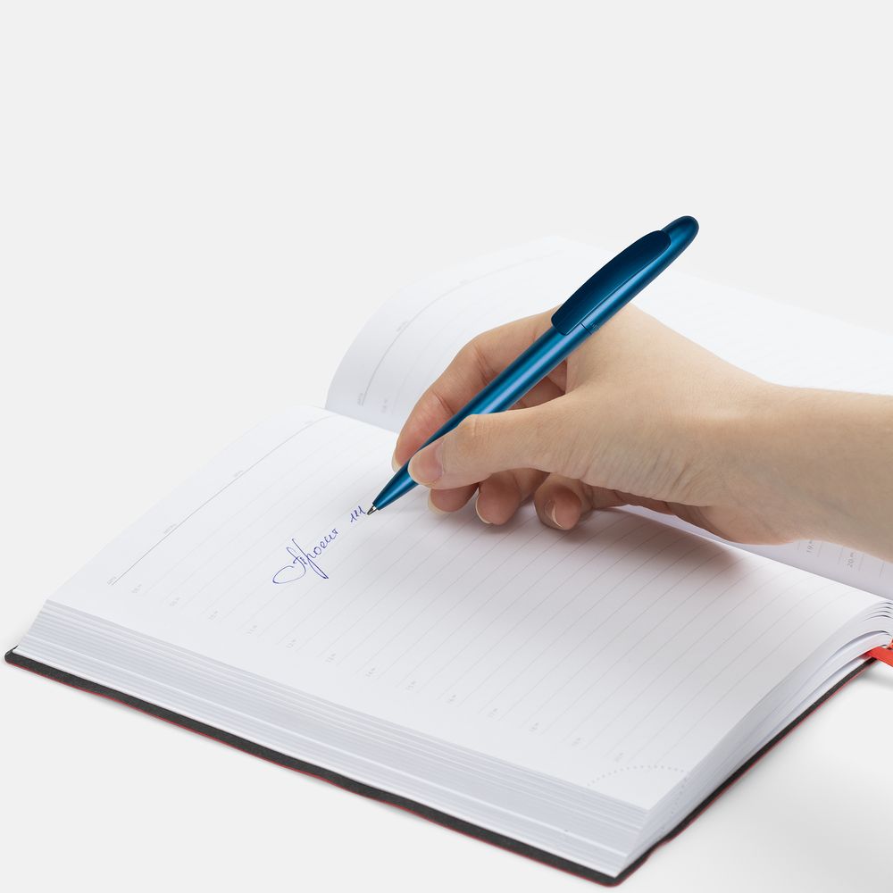 Ручка шариковая Moor Silver, синяя / Миниатюра WWW (1000)