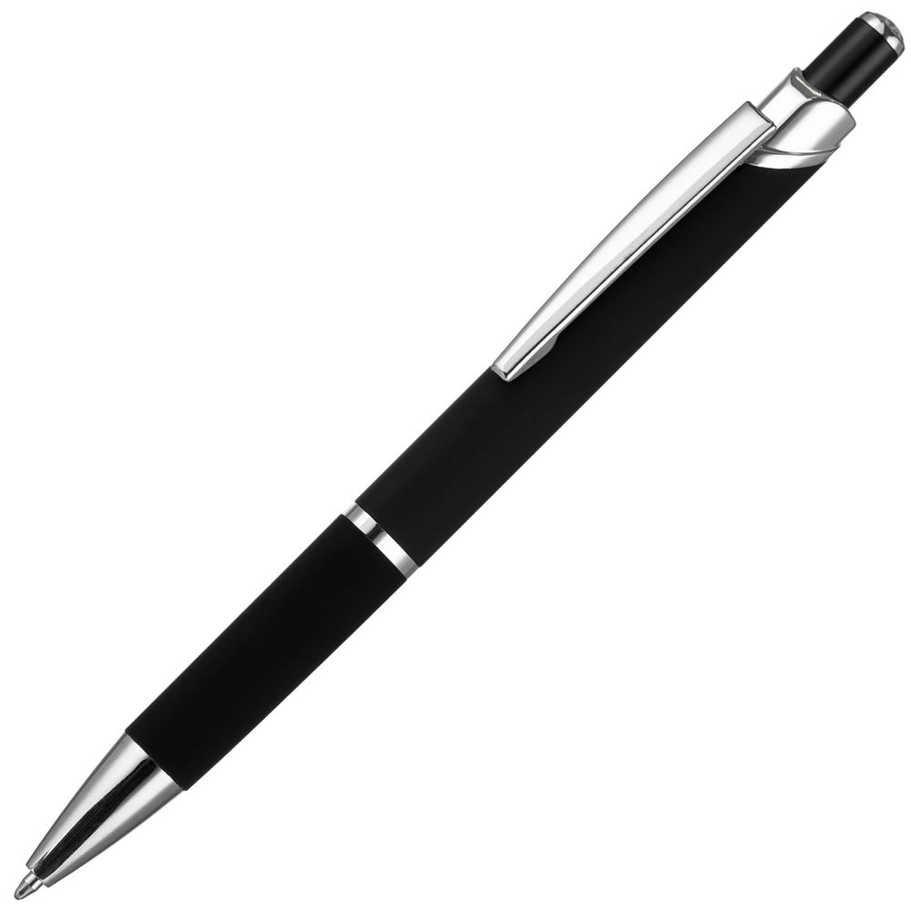 Ручка шариковая Chromos Soft Touch, черная / Миниатюра WWW (1000)