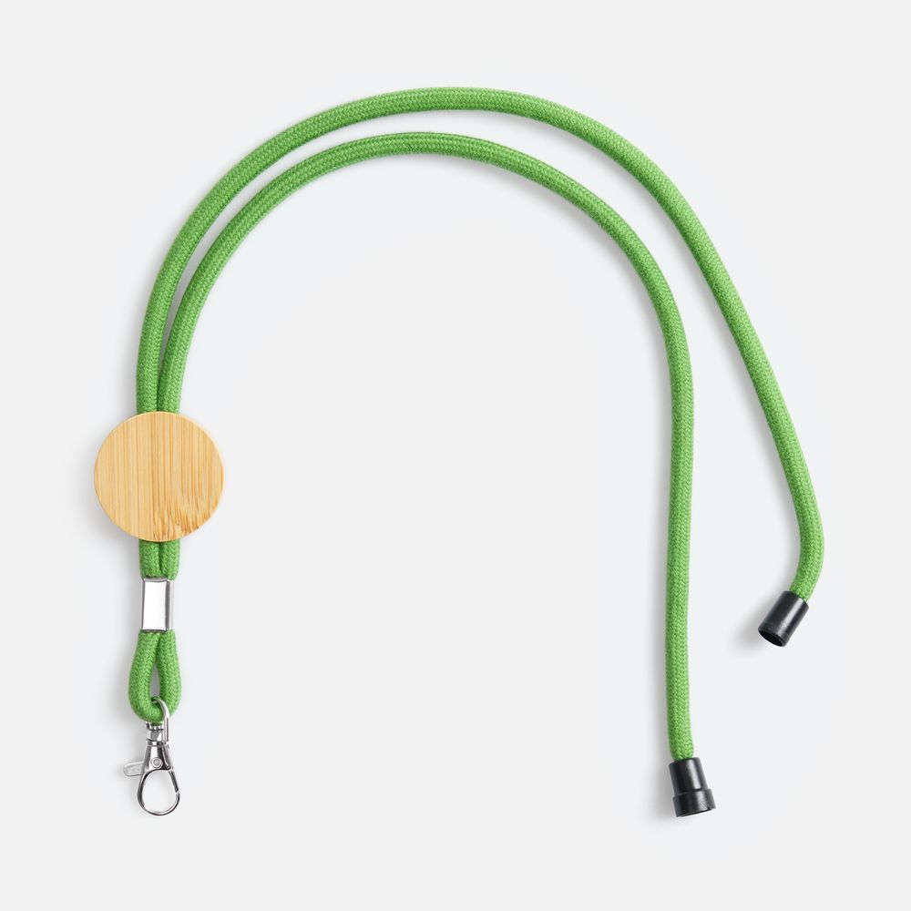 Шнурок для бейджа Tube Wood, зеленый / Миниатюра WWW (1000)