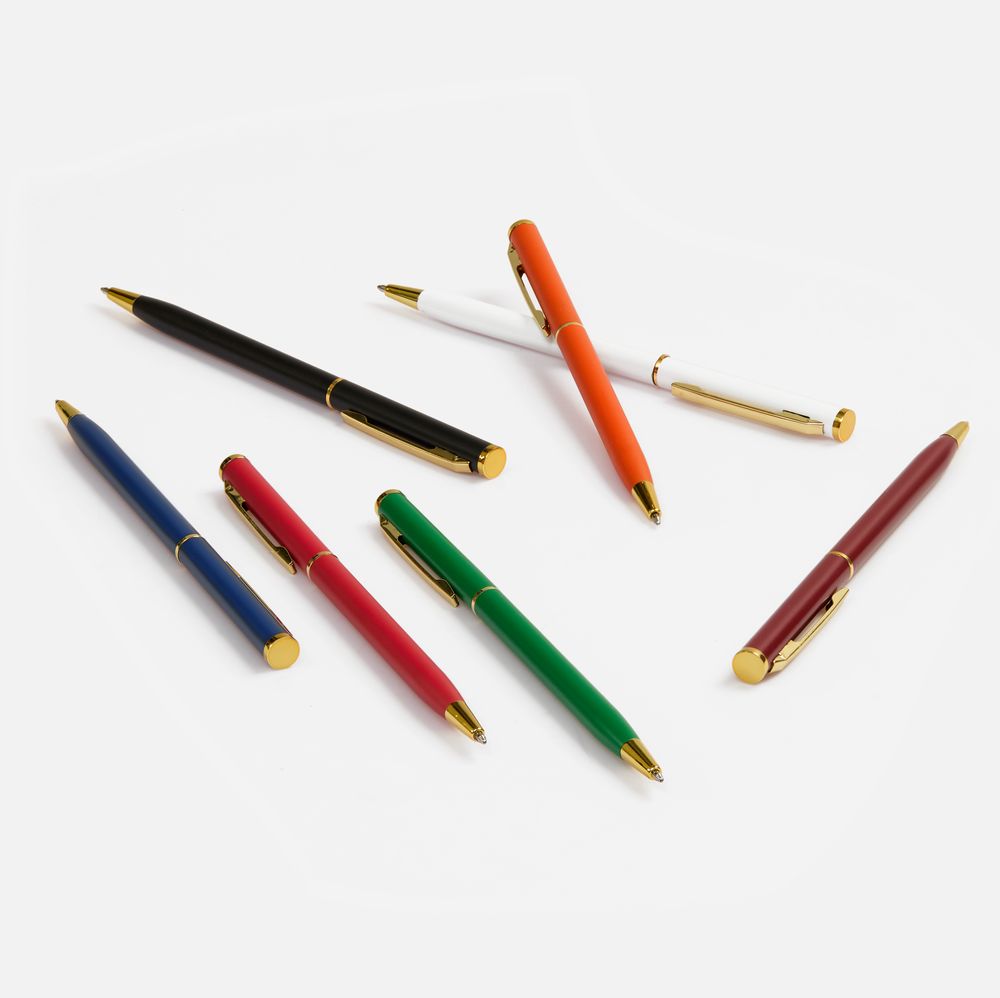 Ручка шариковая Hotel Gold, ver.2, матовая зеленая / Миниатюра WWW (1000)