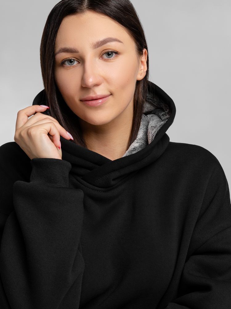 Худи Furry Oversize, черное / Миниатюра WWW (1000)