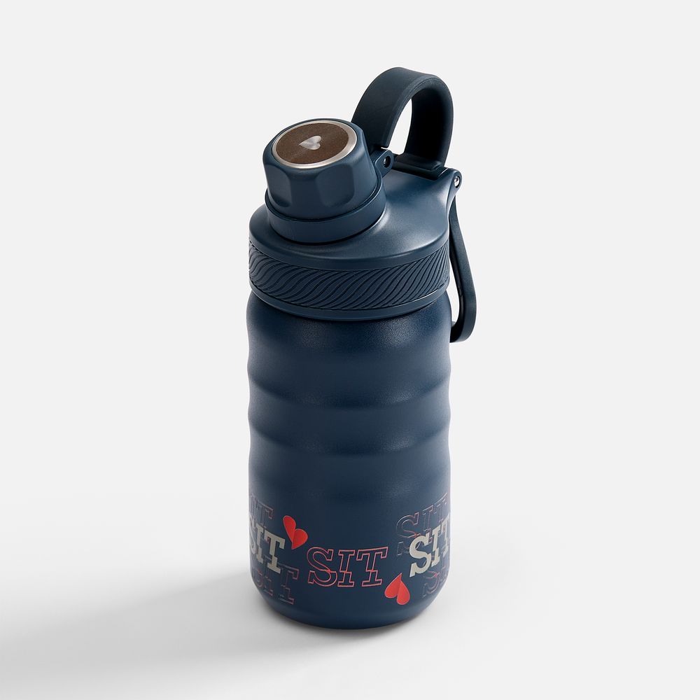 Термобутылка Fujisan 2.0, темно-синяя / Миниатюра нанесения (1000)