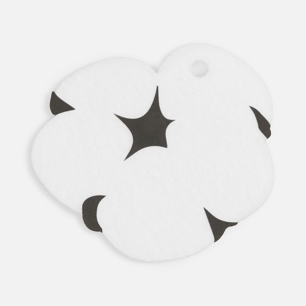 Шеврон из фетра Felt M, белый / Миниатюра WWW (1000)