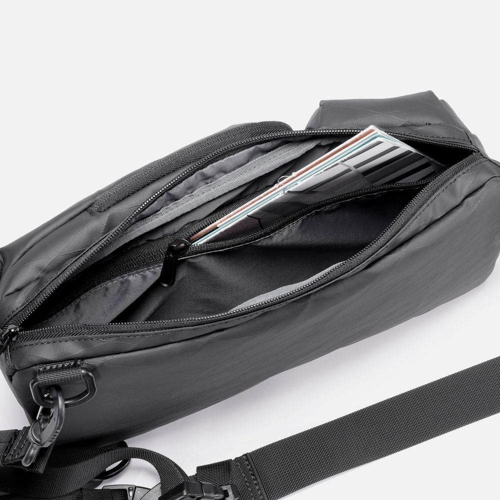 Рюкзак на одно плечо Jekko, черный / Миниатюра WWW (1000)