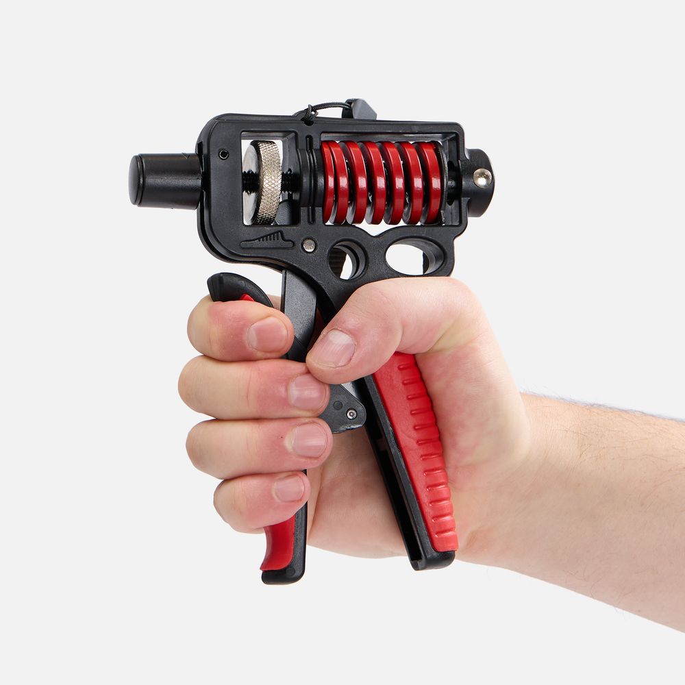 Эспандер кистевой пружинный Motive Power, черный с красным / Миниатюра WWW (1000)