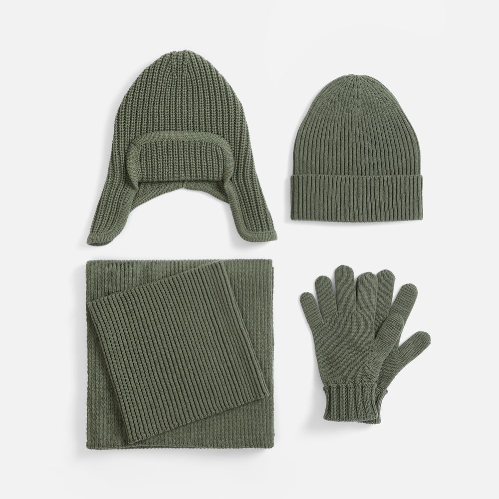 Шапка Catch Match без помпона, зеленая (полынь) / Миниатюра WWW (1000)