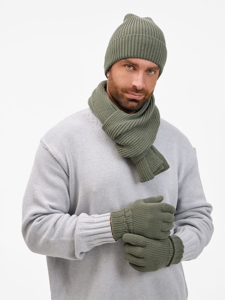 Шапка Catch Match без помпона, зеленая (полынь) / Миниатюра WWW (1000)