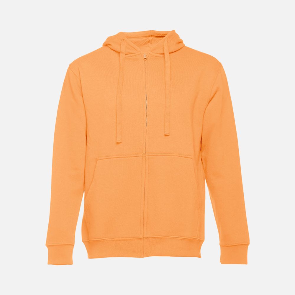 Толстовка мужская на молнии с капюшоном Amsterdam, светло-оранжевая / Миниатюра WWW (1000)