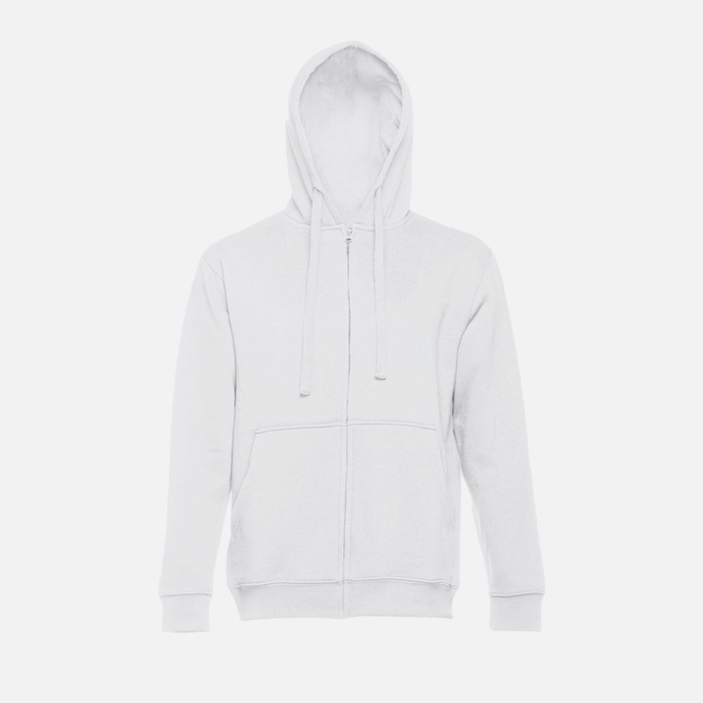 Толстовка мужская на молнии с капюшоном Amsterdam, белая / Миниатюра WWW (1000)