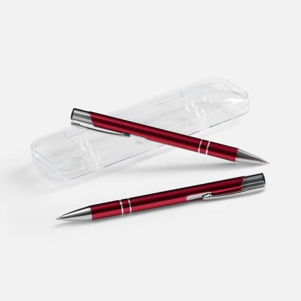 Набор из 2 ручек Keskus, красный / Миниатюра WWW (1000)