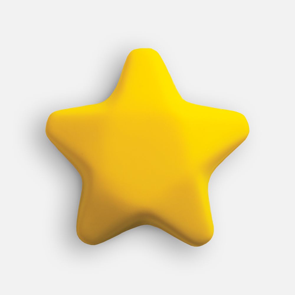 Антистресс «Звезда», желтый / Миниатюра WWW (1000)