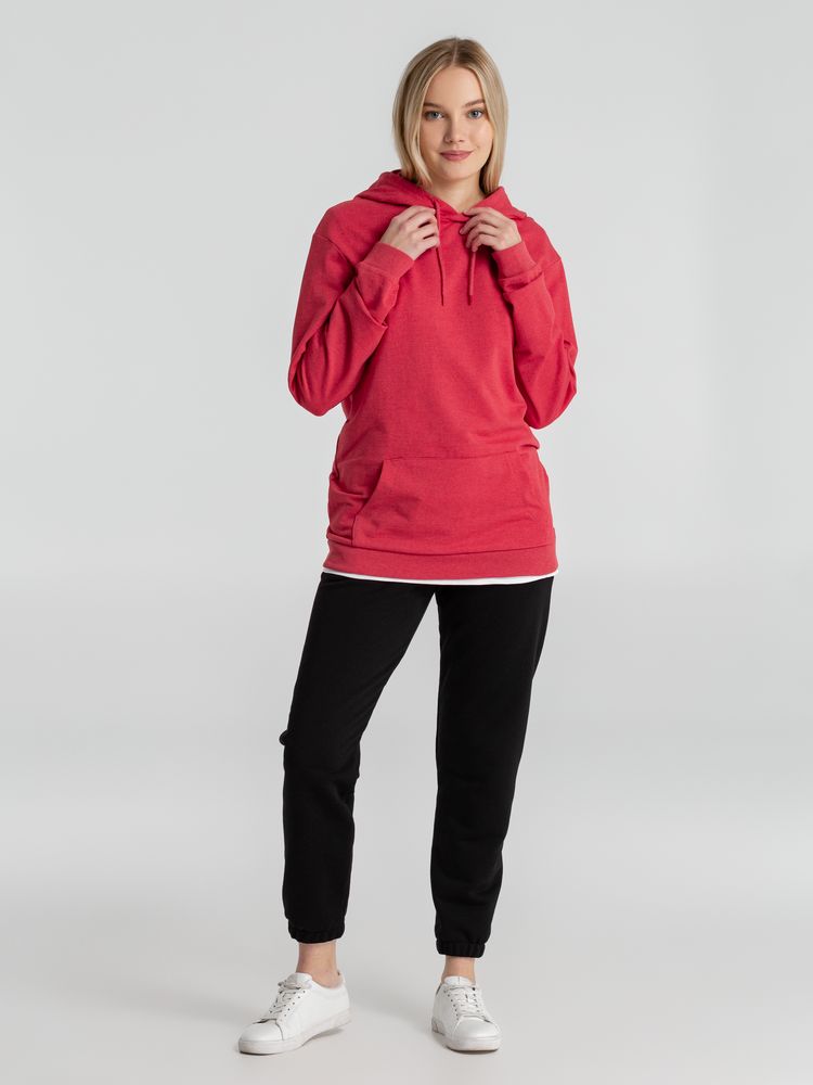 Толстовка с капюшоном унисекс Hoodie, красный меланж / Миниатюра WWW (1000)