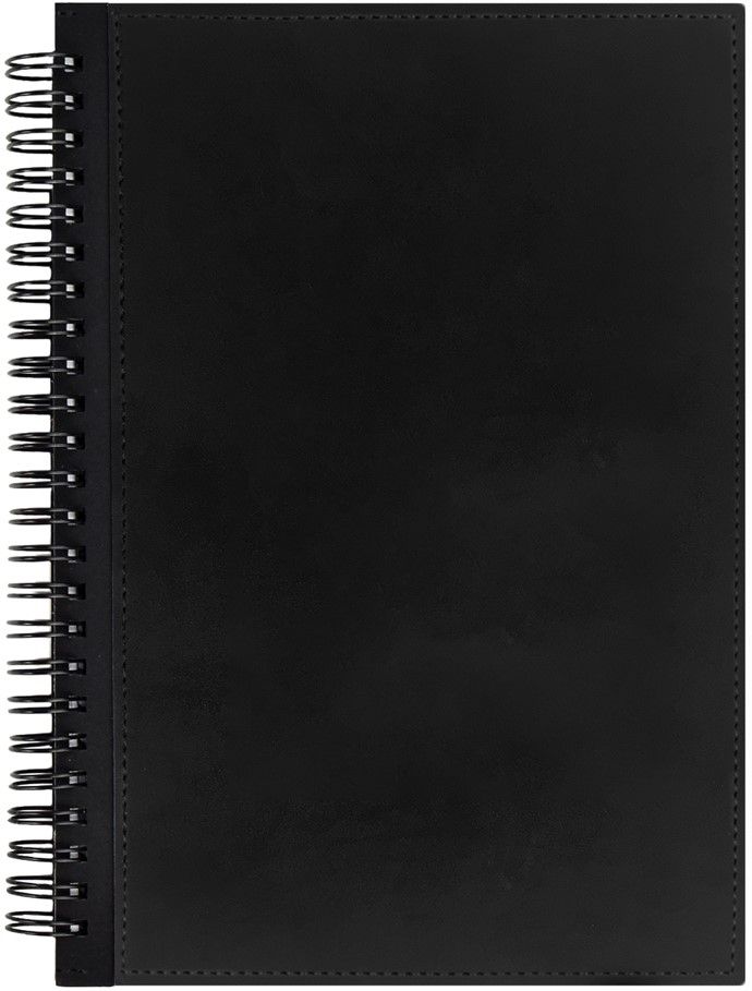 Ежедневник Notera Maxi, недатированный, черный / Миниатюра WWW (1000)