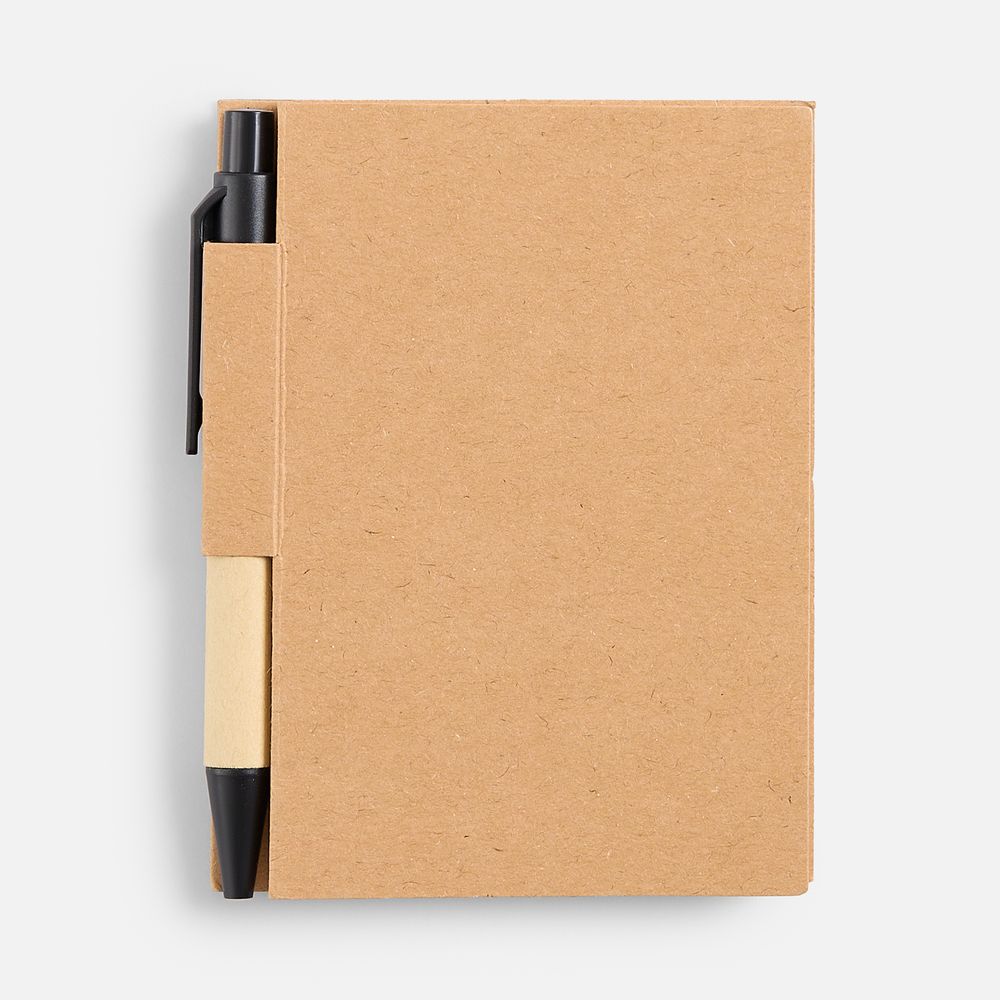 Мини-блокнот Eco Light с ручкой с черными элементами, ver.2 / Миниатюра WWW (1000)