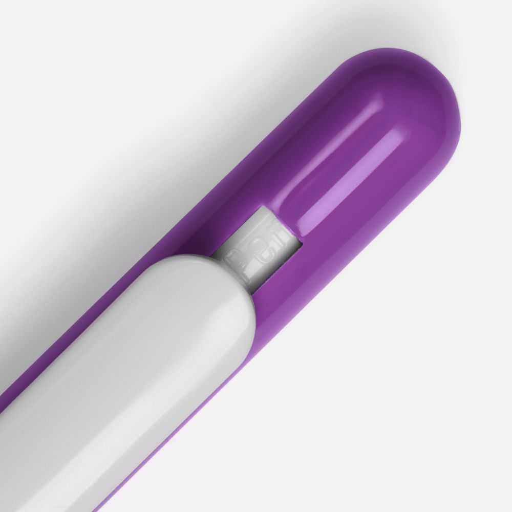 Ручка шариковая Slider, фиолетовая с белым / Миниатюра WWW (1000)