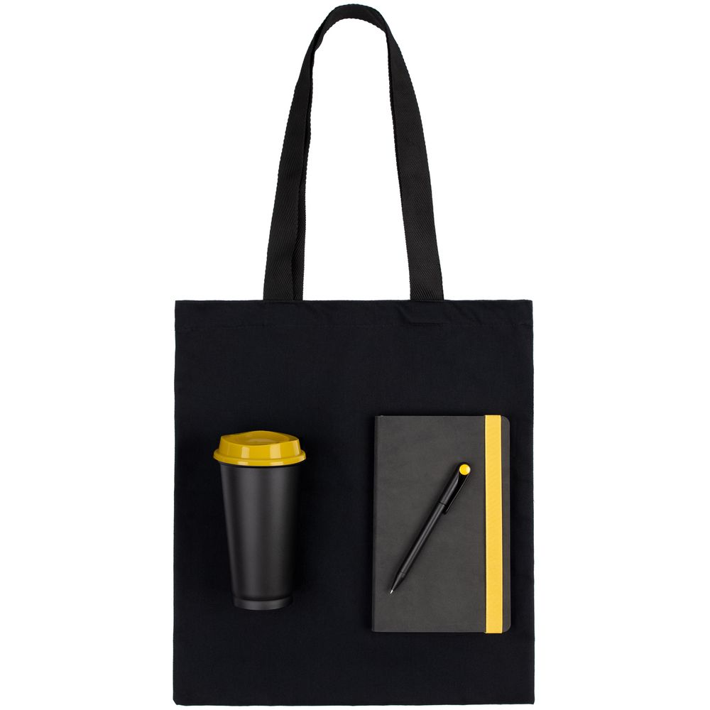 Набор Velours Bag, черный с желтым / Миниатюра WWW (1000)
