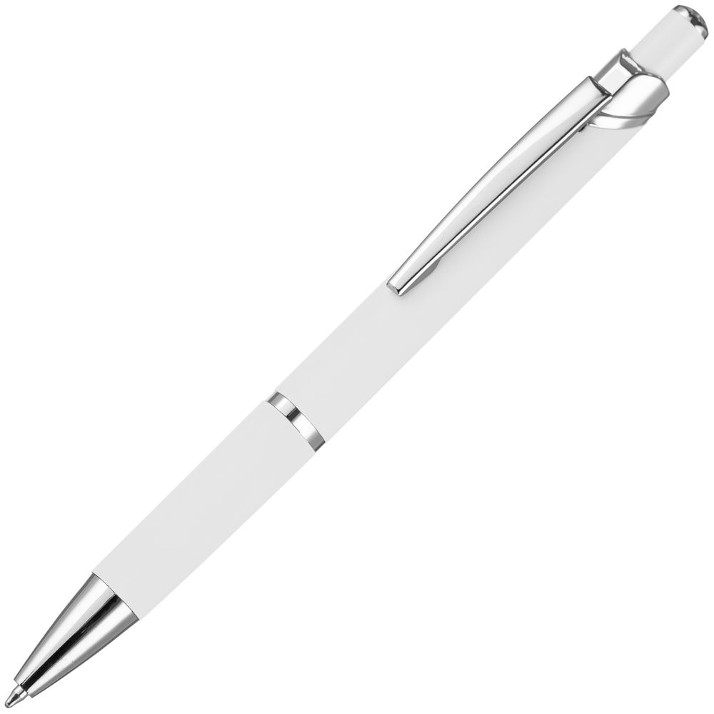 Ручка шариковая Chromos Soft Touch, белая / Миниатюра WWW (1000)