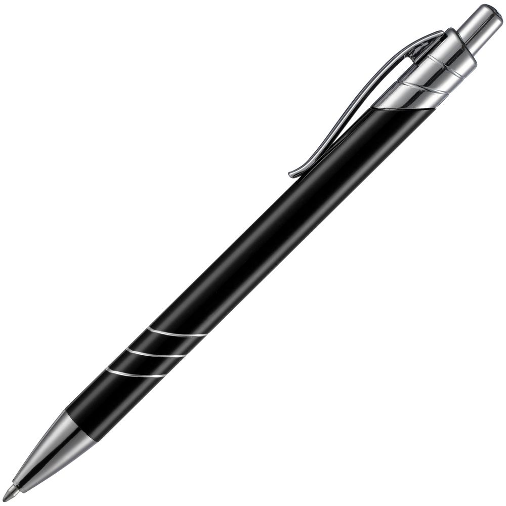 Ручка шариковая Underton Metallic, черная / Миниатюра WWW (1000)