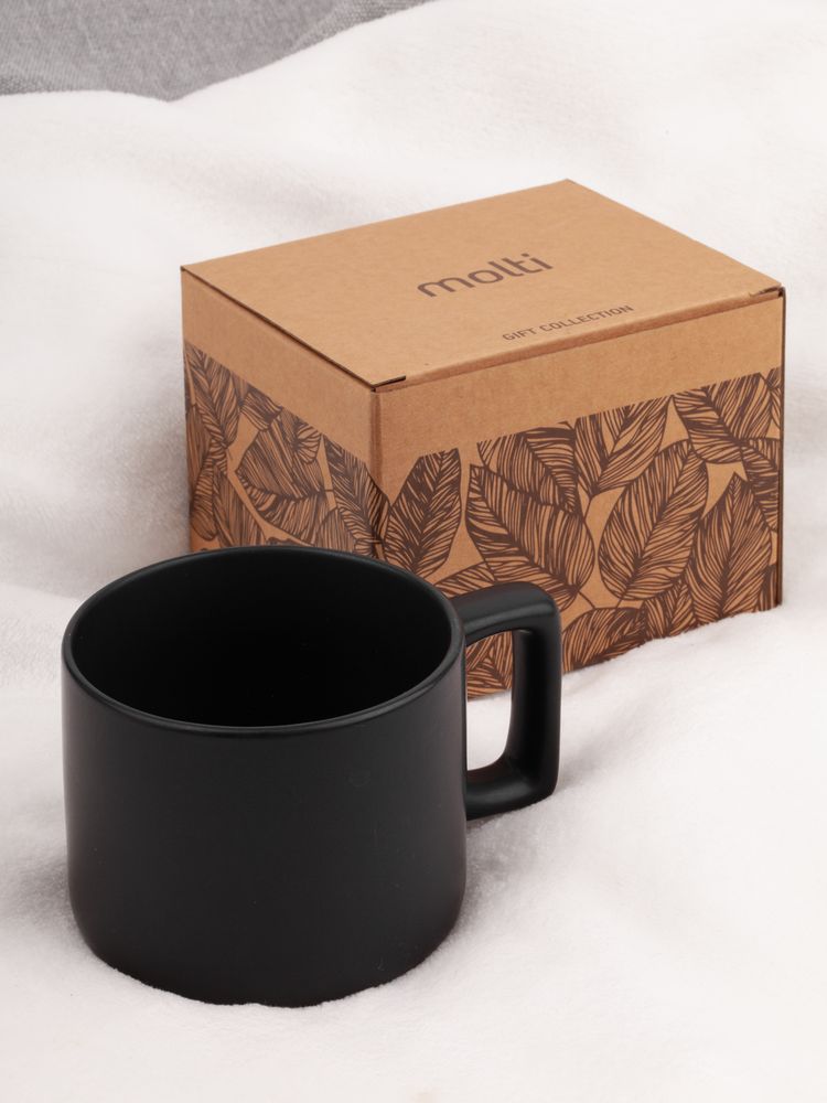 Чашка Jumbo в коробке матовая, черная / Миниатюра имиджевого (1000)