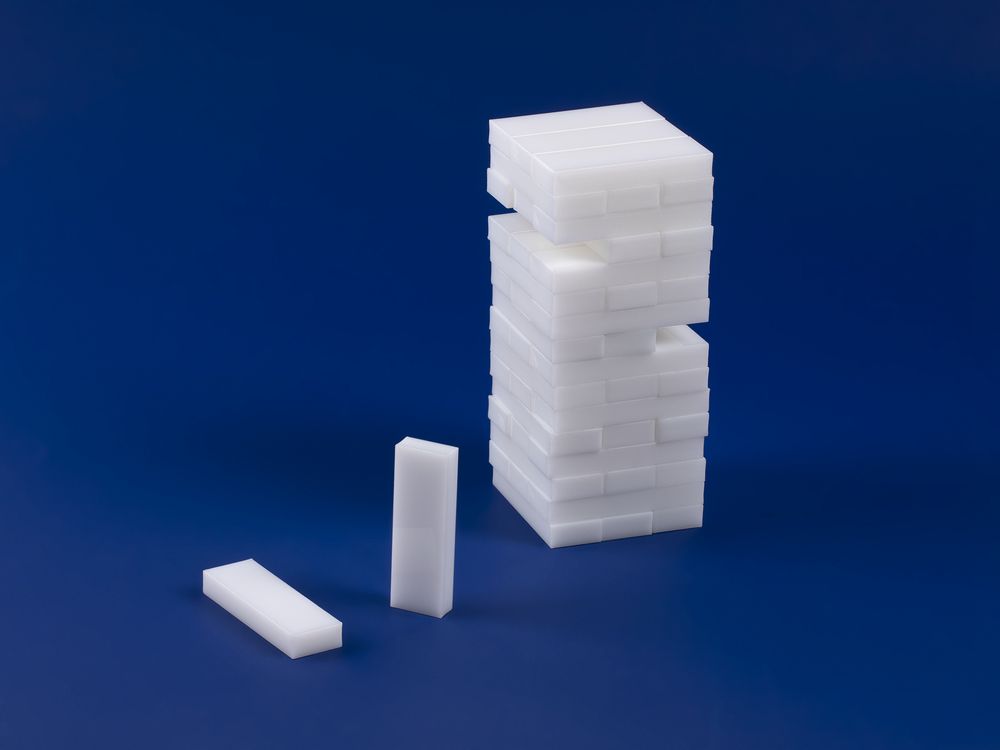 Игра Acryllic Tower, белая / Миниатюра WWW (1000)