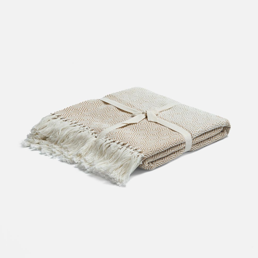 Плед Ladakh, бежевый / Миниатюра WWW (1000)