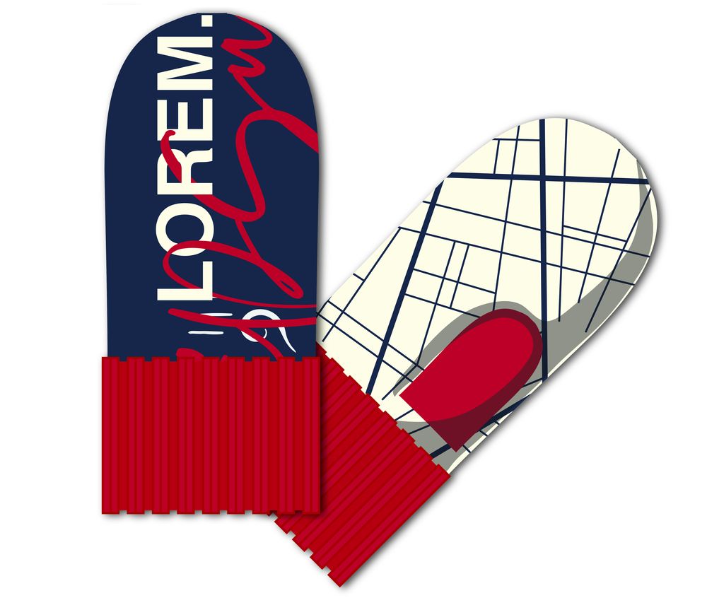 Варежки на заказ Joyful Grand, акрил / Миниатюра WWW (1000)