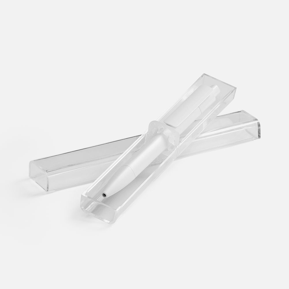 Ручка шариковая Prodir DS4 PMM-P в футляре, белая / Миниатюра WWW (1000)