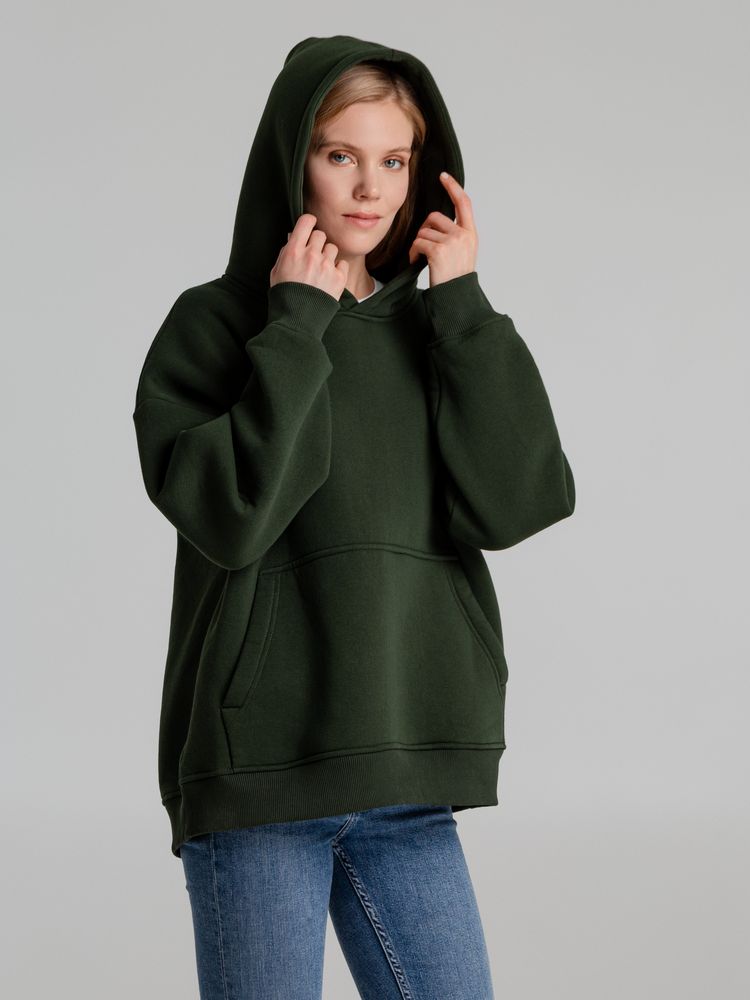 Худи Kulonga Oversize, темно-зеленое / Миниатюра WWW (1000)