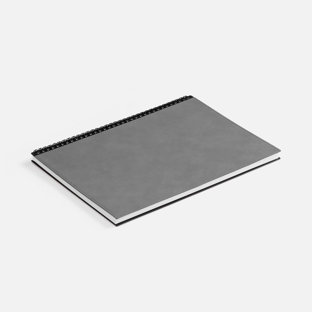 Ежедневник Notera Maxi, недатированный, серый / Миниатюра WWW (1000)