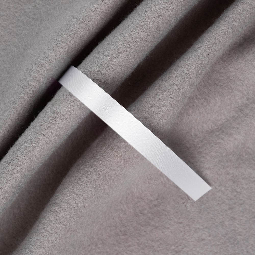 Лента сатиновая Satin 10 S, белая, 50 см / Миниатюра WWW (1000)