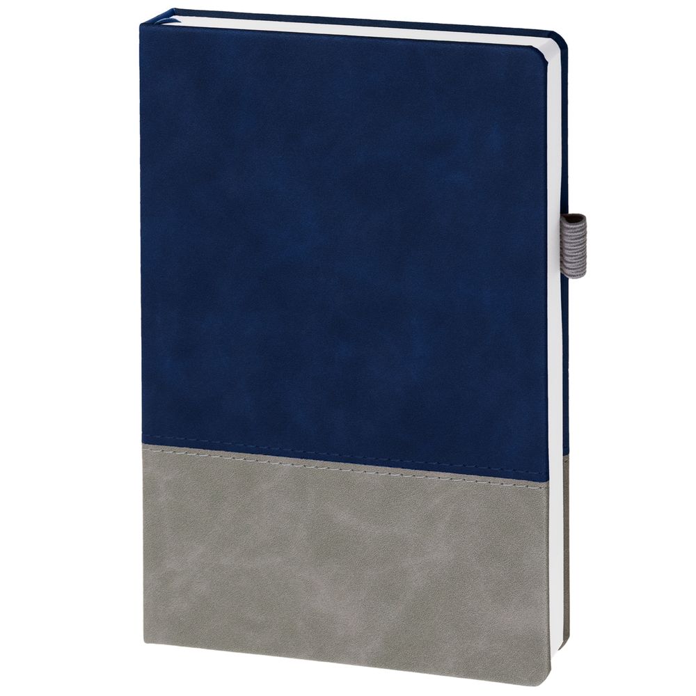 Ежедневник Horizon, недатированный, серый с синим / Миниатюра WWW (1000)