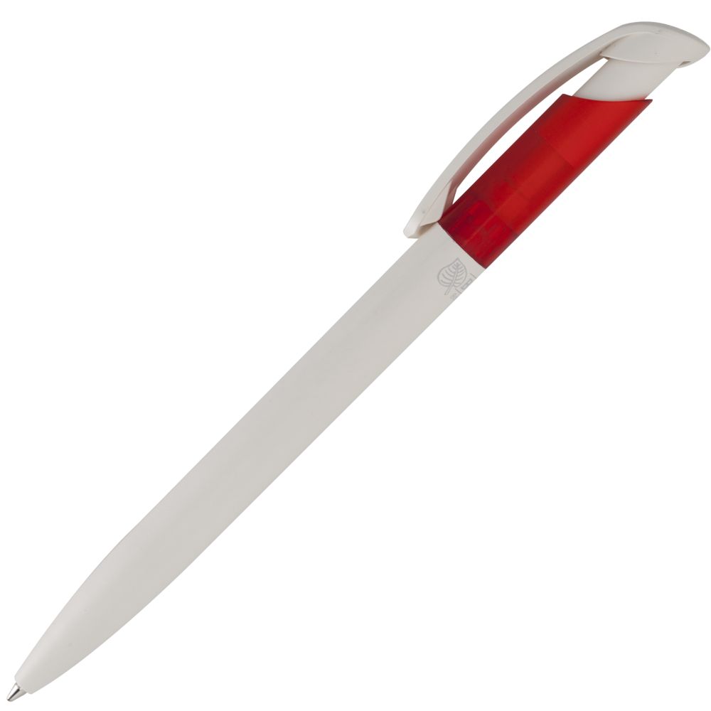 Ручка шариковая Bio-Pen, белая с красным / Миниатюра WWW (1000)