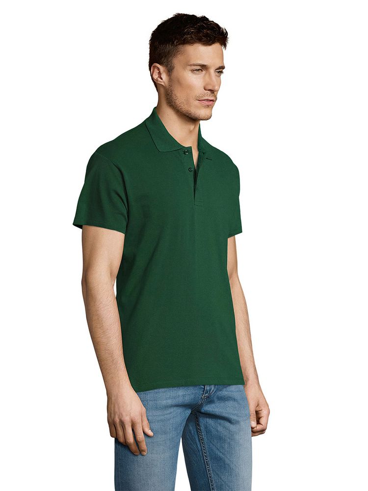 Рубашка поло мужская Summer 170, темно-зеленая / Миниатюра WWW (1000)