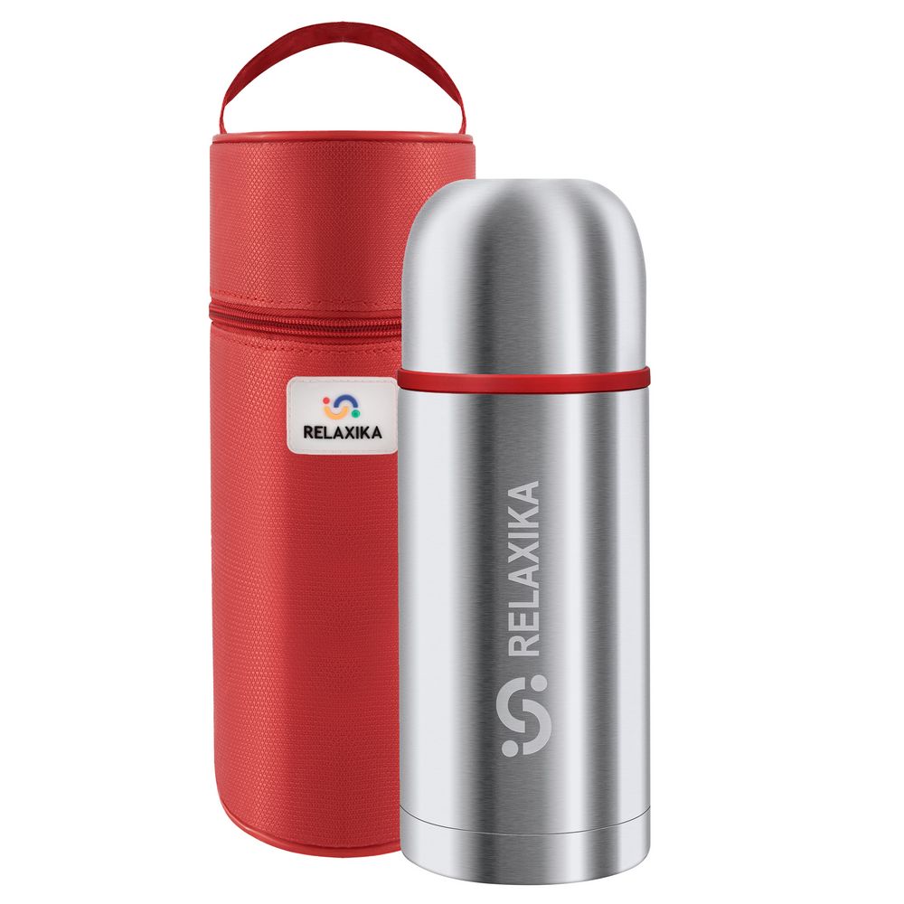 Термос Relaxika Duo 750 в чехле, стальной / Миниатюра WWW (1000)