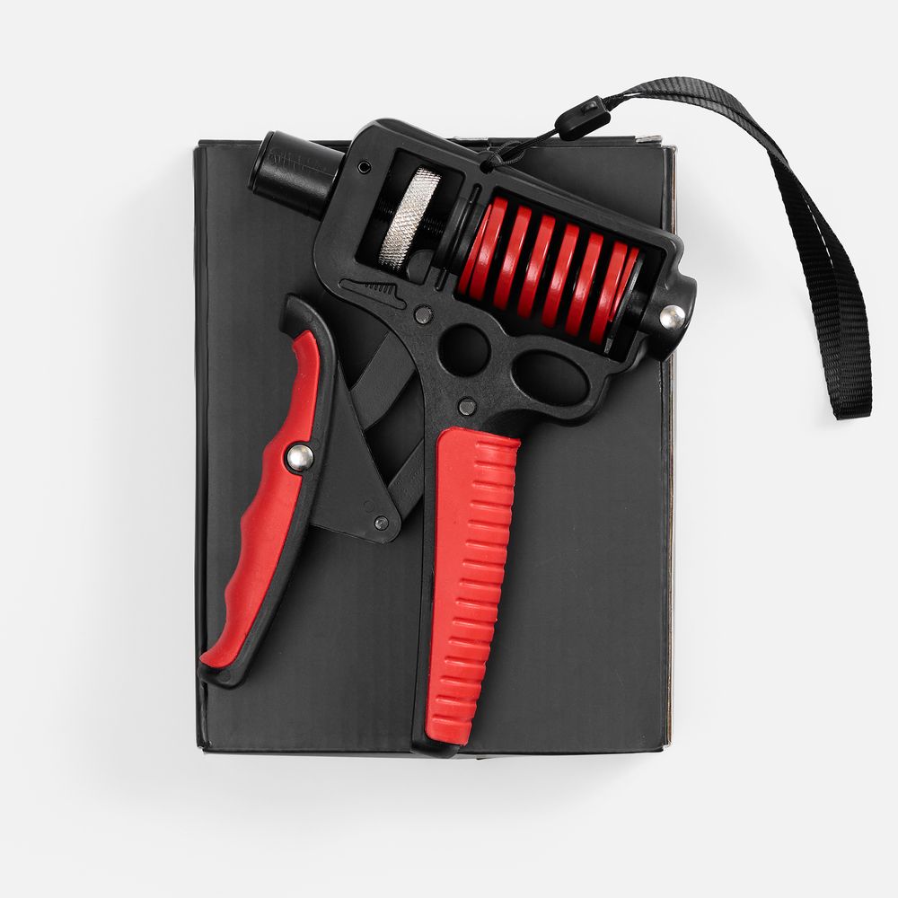 Эспандер кистевой пружинный Motive Power, черный с красным / Миниатюра WWW (1000)