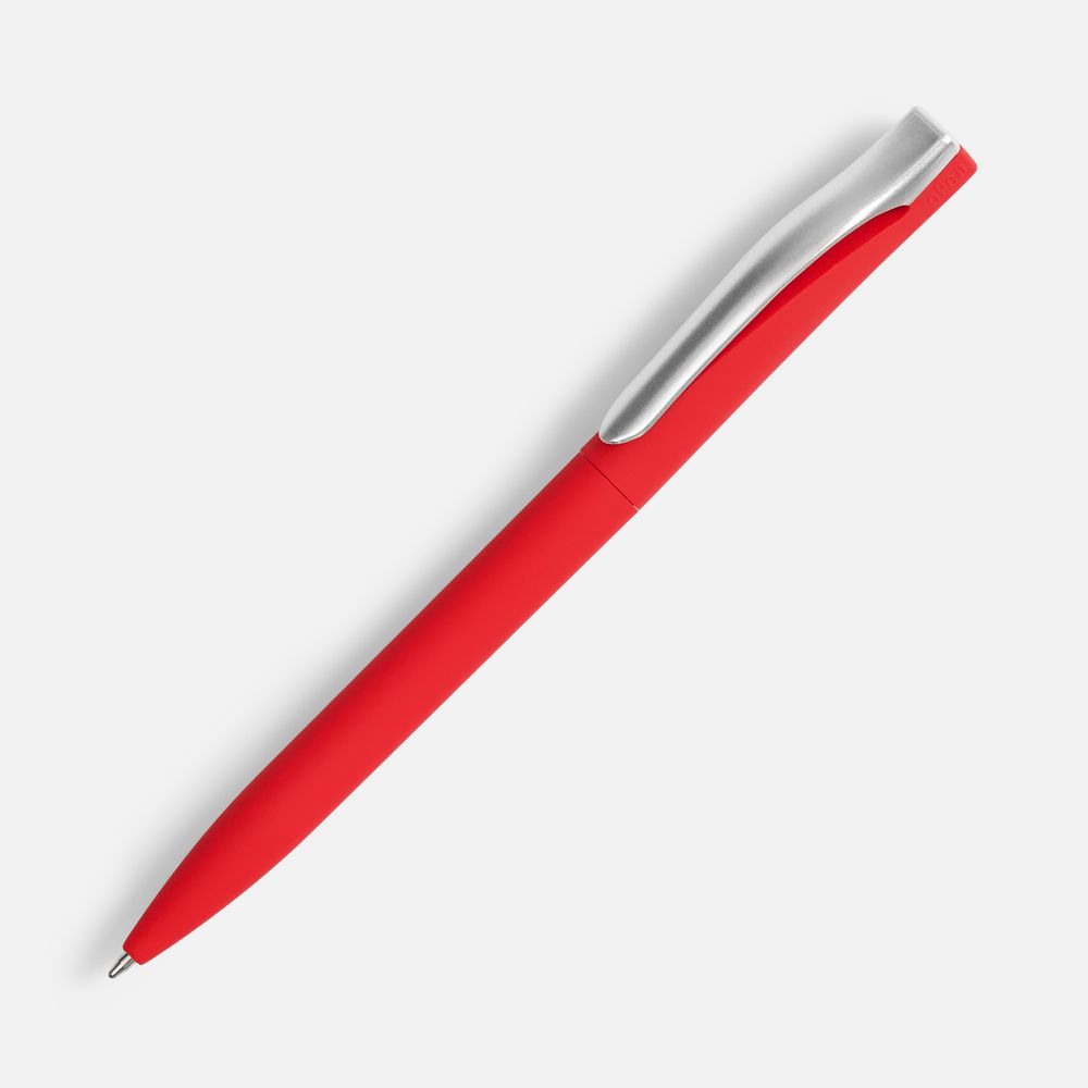 Ручка шариковая Pin Soft Touch, красная / Миниатюра WWW (1000)