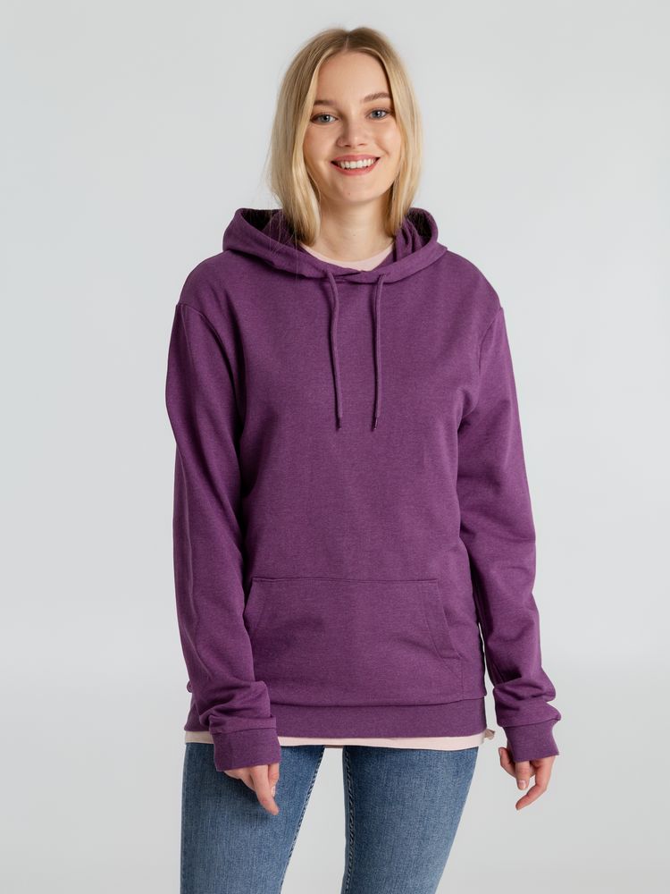Толстовка с капюшоном унисекс Hoodie, фиолетовый меланж / Миниатюра WWW (1000)