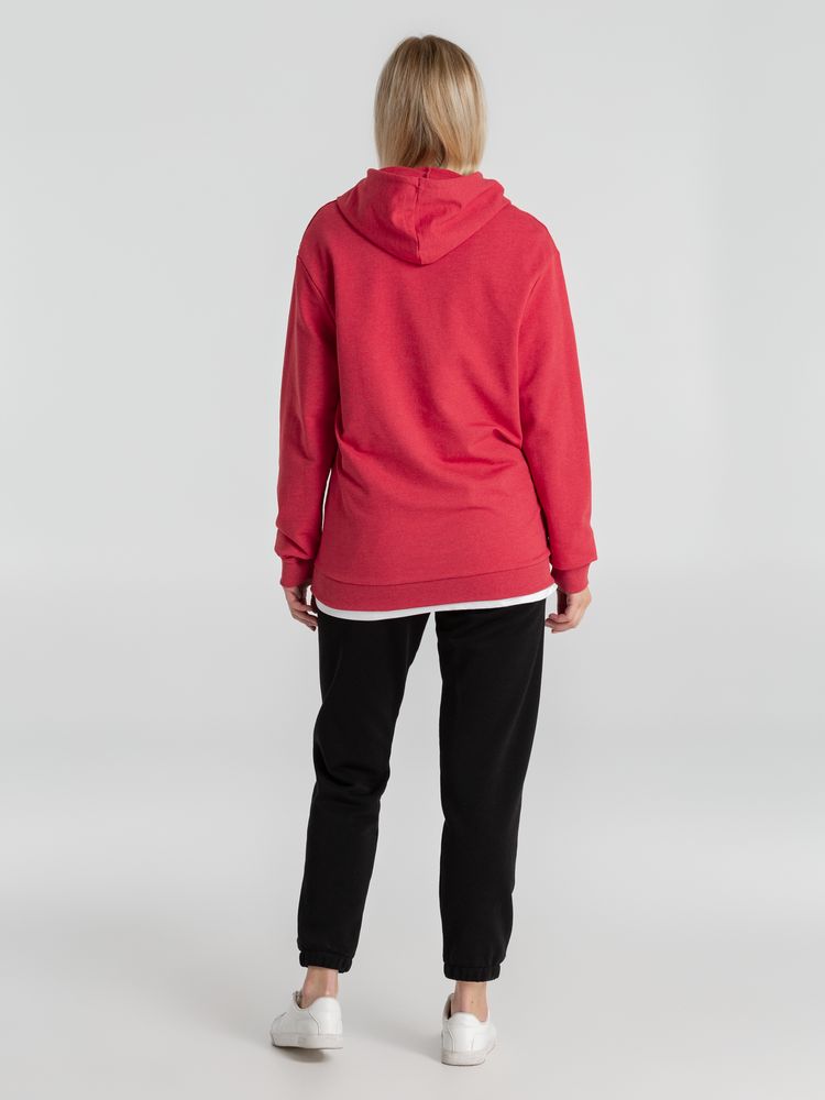 Толстовка с капюшоном унисекс Hoodie, красный меланж / Миниатюра WWW (1000)