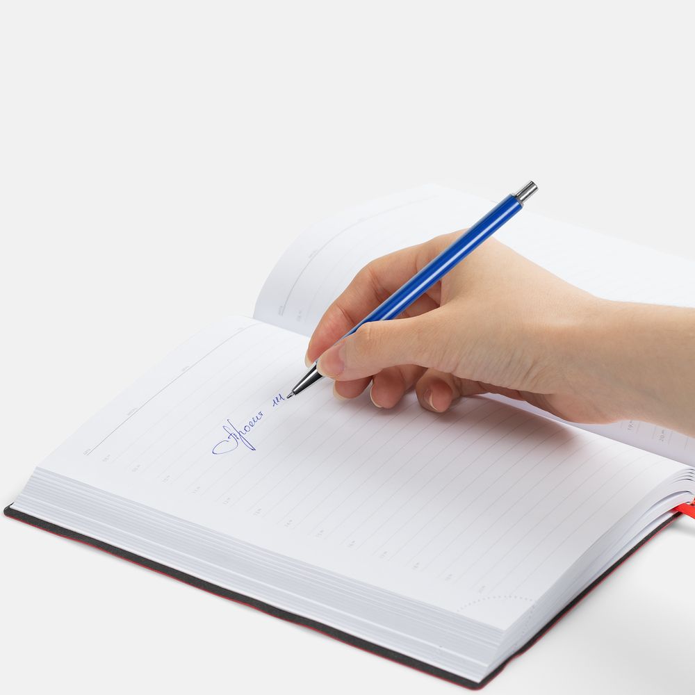 Ручка шариковая Slim Beam, ярко-синяя / Миниатюра WWW (1000)