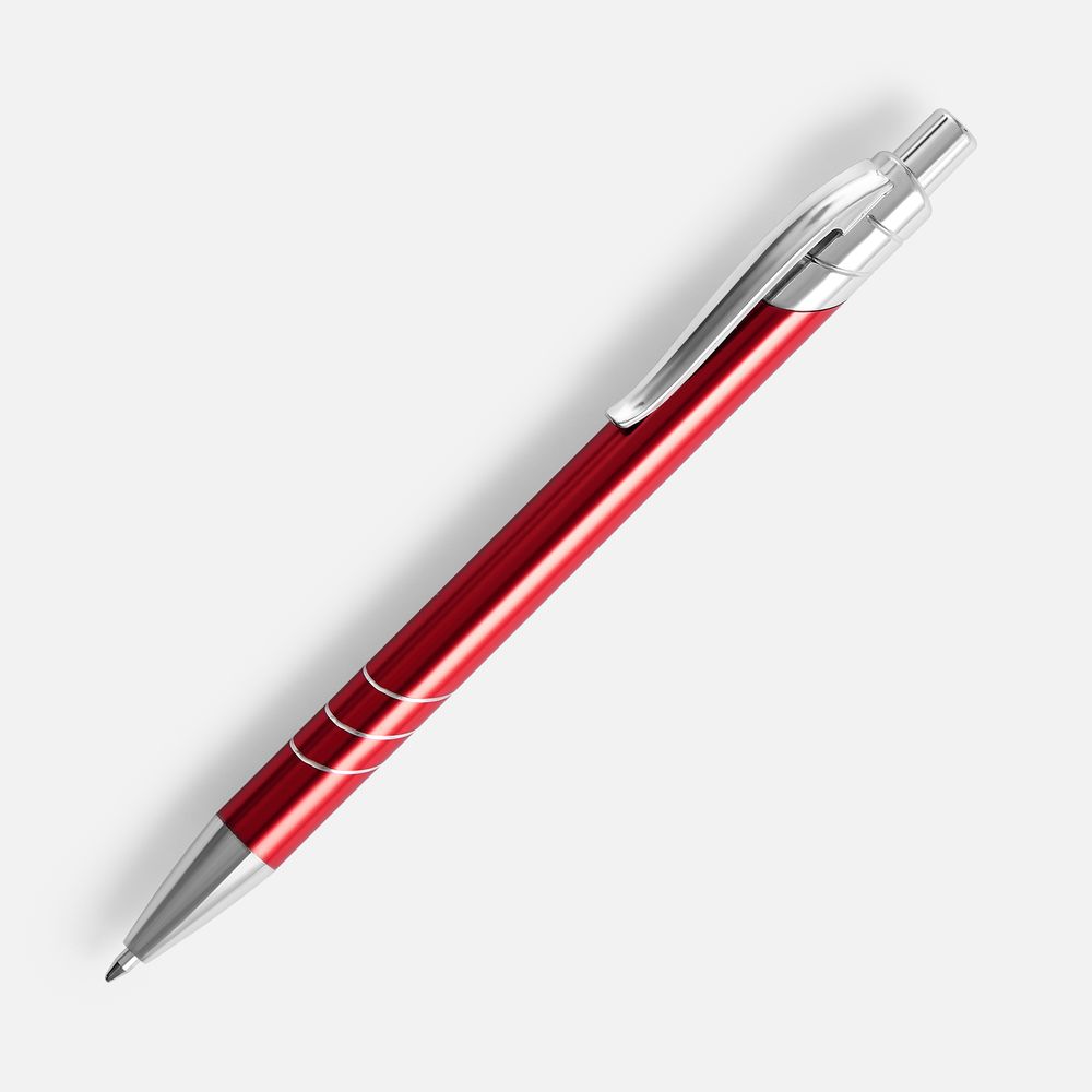 Ручка шариковая Underton Metallic, красная / Миниатюра WWW (1000)