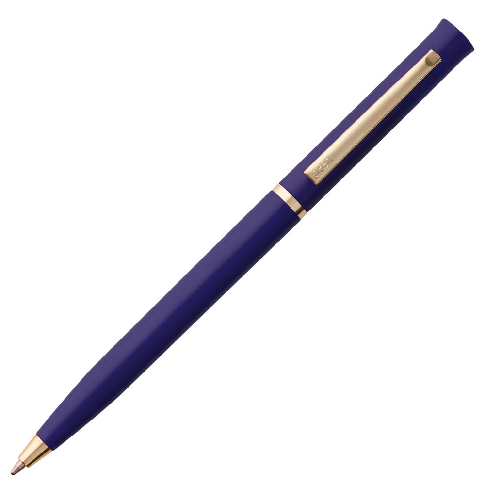 Ручка шариковая Euro Gold, синяя / Миниатюра WWW (1000)