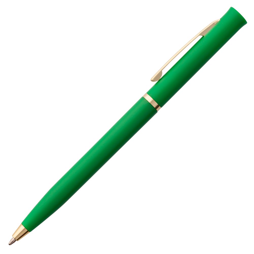Ручка шариковая Euro Gold, зеленая / Миниатюра WWW (1000)