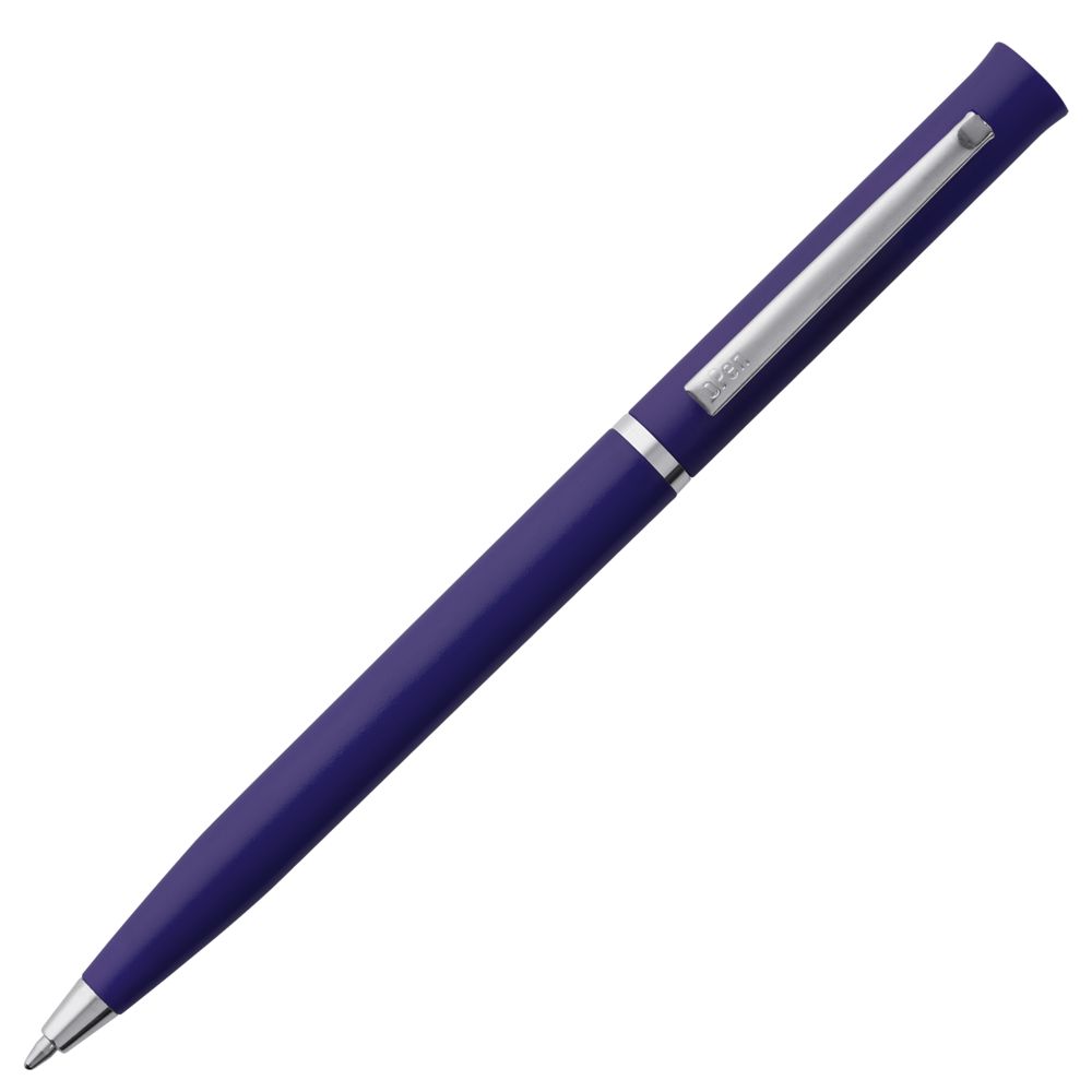 Ручка шариковая Euro Chrome, синяя / Миниатюра WWW (1000)
