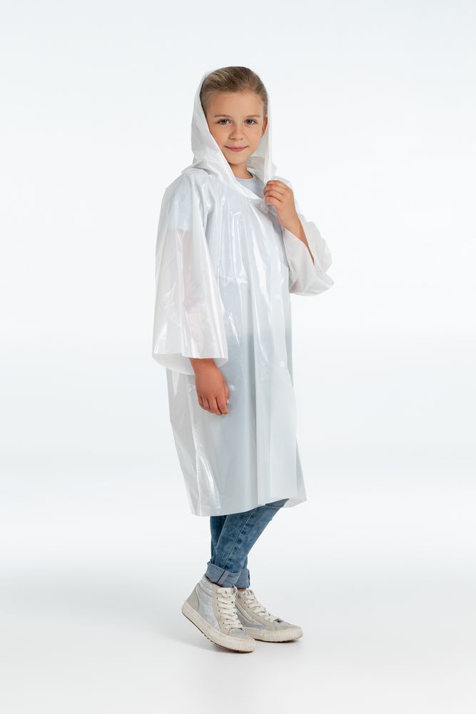 Дождевик-плащ детский BrightWay Kids, белый / Миниатюра WWW (1000)