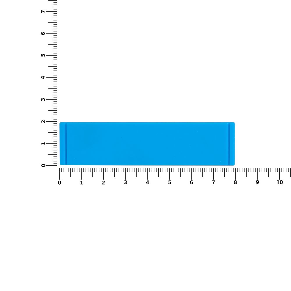 Лейбл из ПВХ Dzeta, S, голубой / Миниатюра WWW (1000)