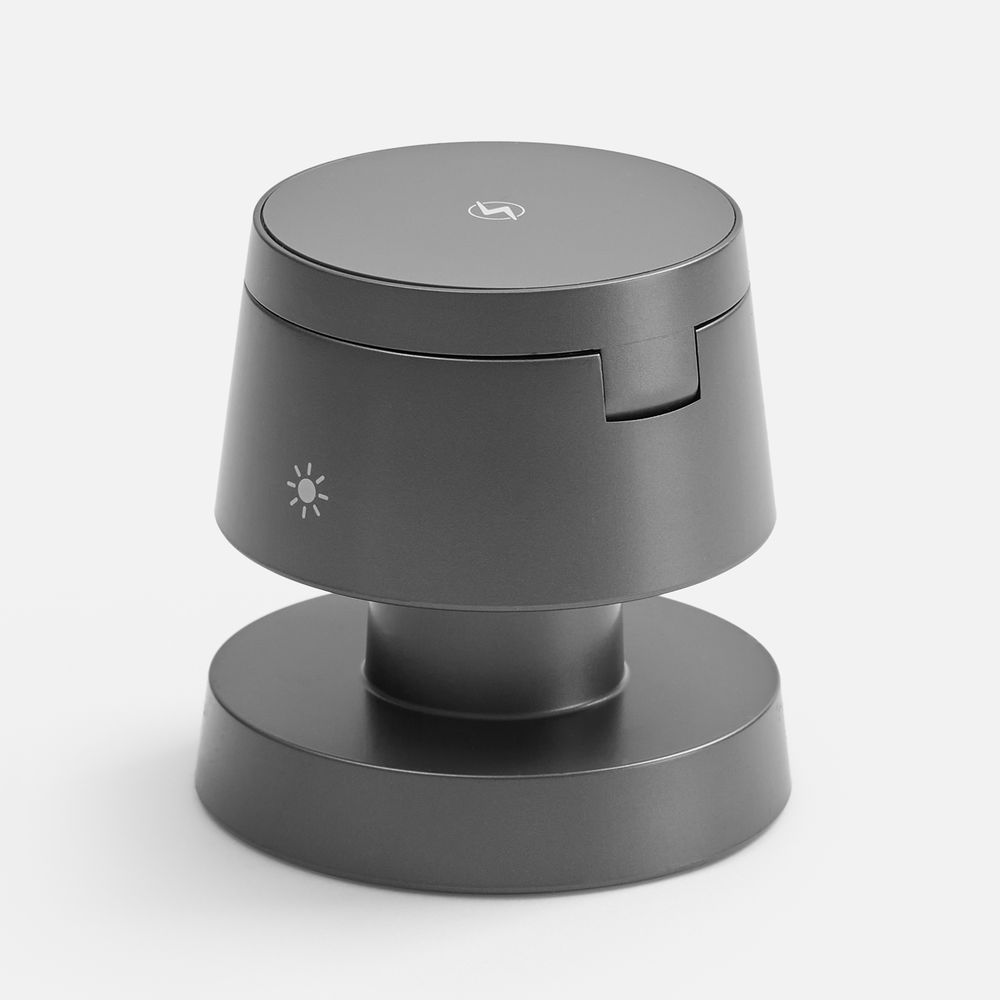 Станция беспроводной зарядки с подсветкой Lume, серая / Миниатюра WWW (1000)