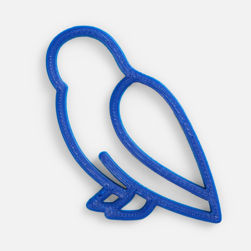 Подвеска «Сова», 3D-печать, синяя / Миниатюра WWW (1000)