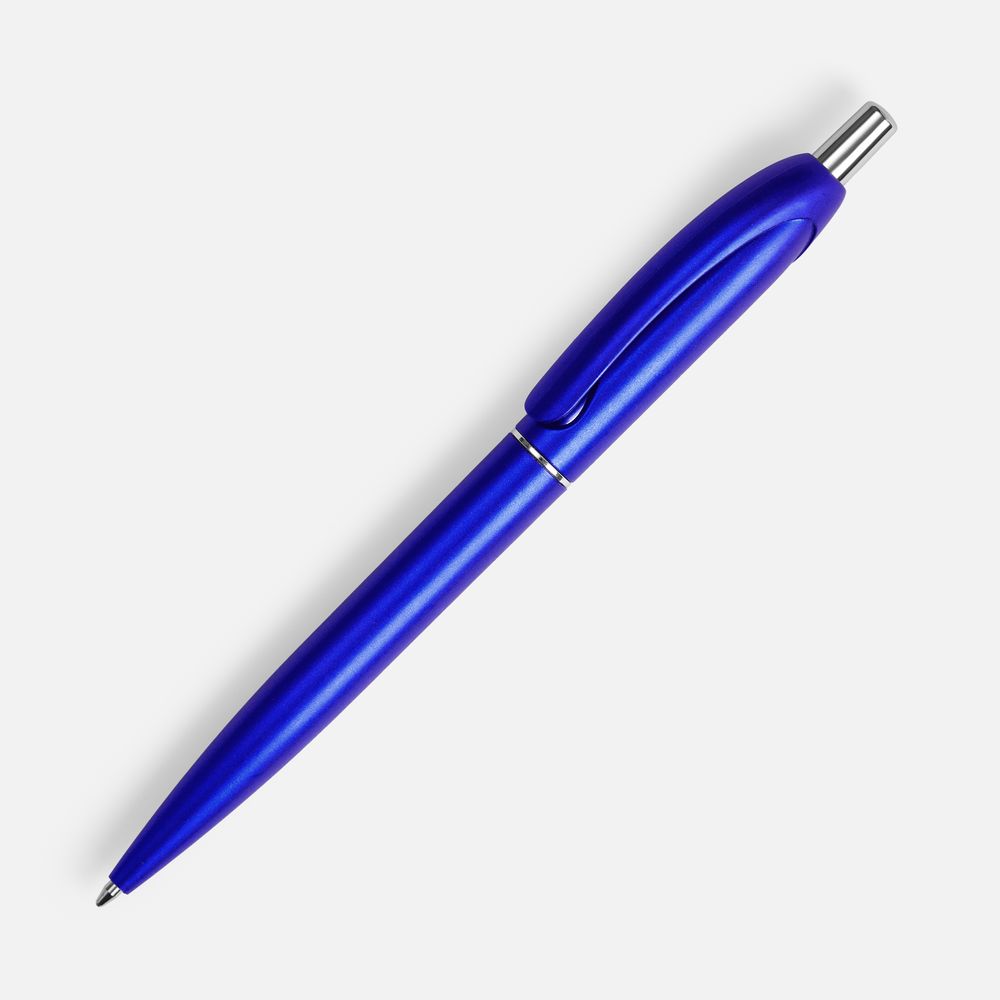 Ручка шариковая Bright Spark, синий металлик / Миниатюра WWW (1000)