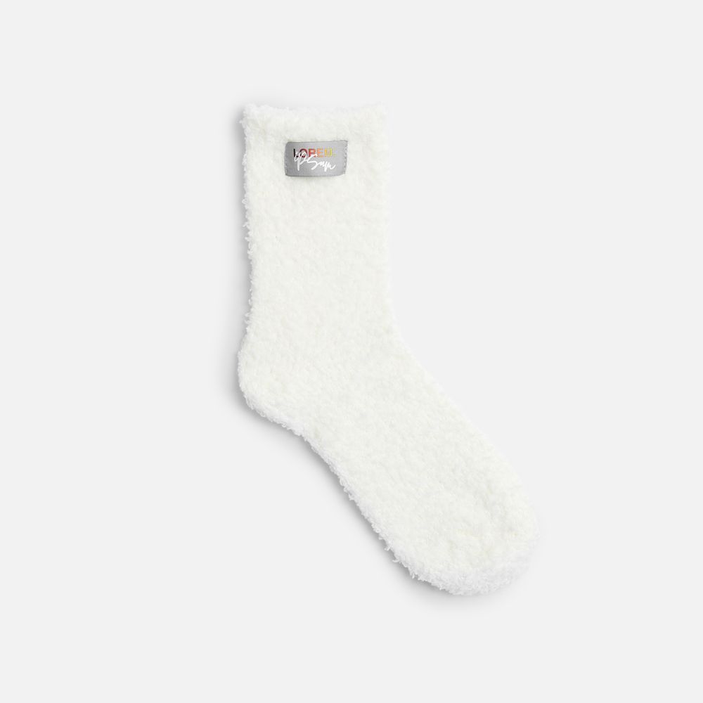 Носки Flaum, белые / Миниатюра нанесения (1000)